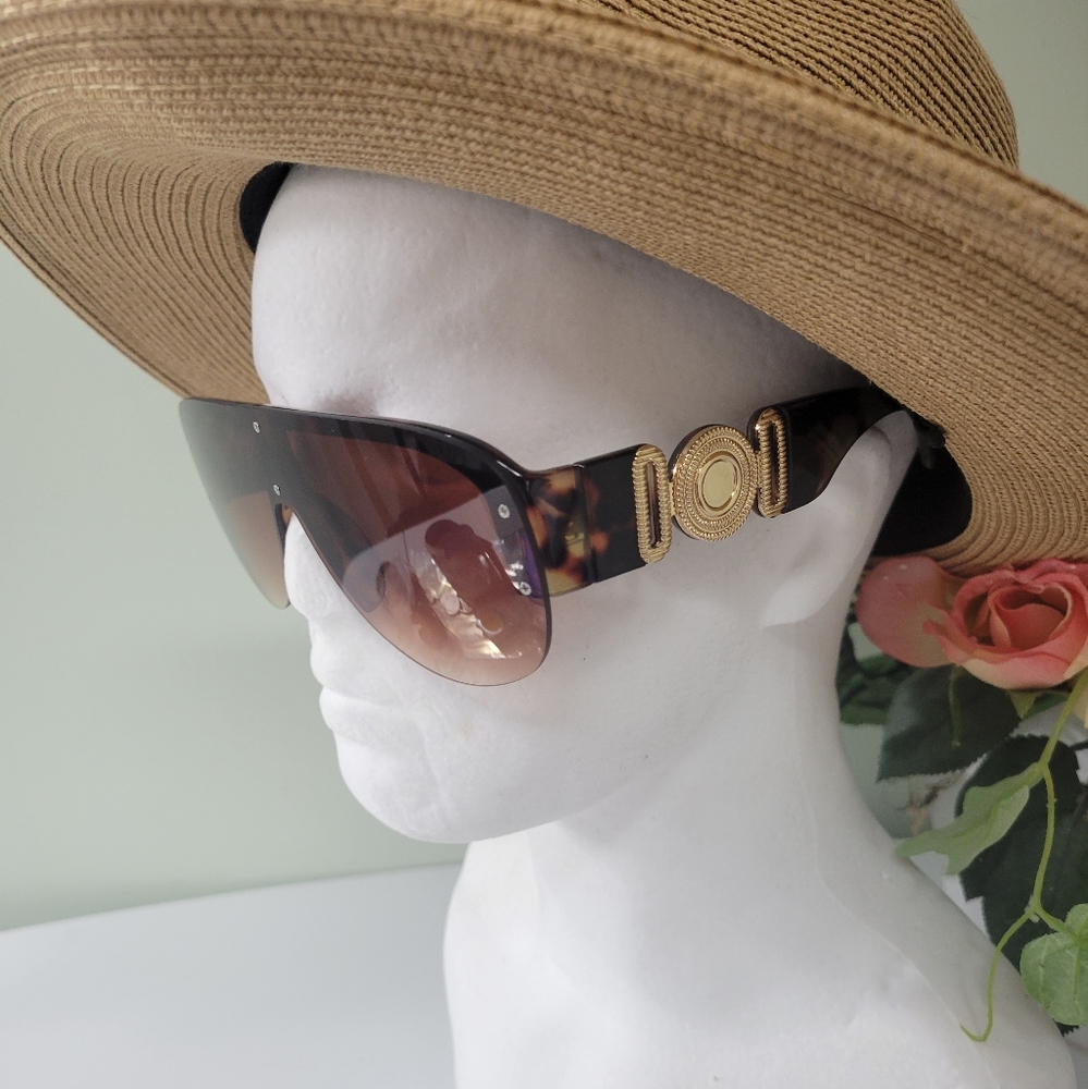 NWT DESIGNER STYLE PREMIUM QUALITY SUNGLASSES 🕶 BROWN TORTOISE W case - Picture 2 of 11